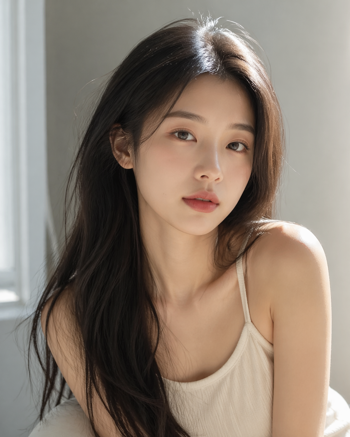 GPT Image 2生成的亚洲女性人像，光影自然皮肤纹理细腻